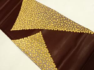 リサイクル　金糸抽象模様織り出し袋帯